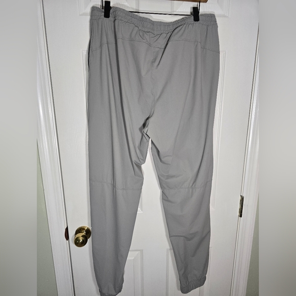 Fabletics Light Gray Joggers with Pink Drawstring XL - Picture 3 of 8